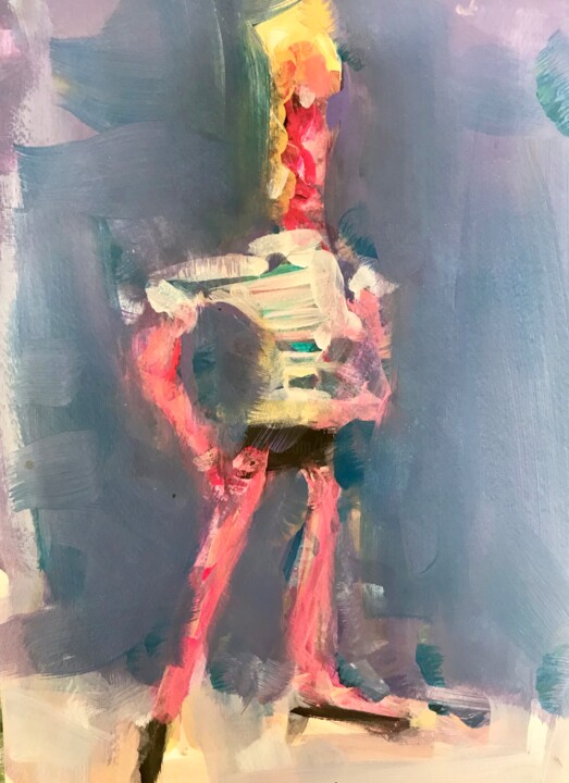 Pittura intitolato "Betty Grable I" da Karen Thomas, Opera d'arte originale, Acrilico