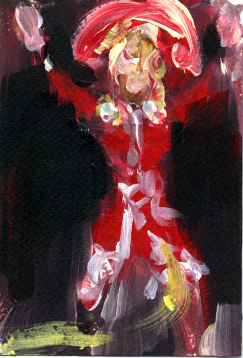 Painting titled "Annie Oakley" by Karen Thomas, Original Artwork