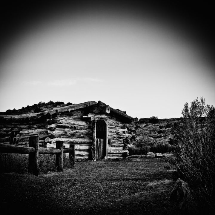 Fotografía titulada "Ranch cabin" por Karim Carella, Obra de arte original, Fotografía digital