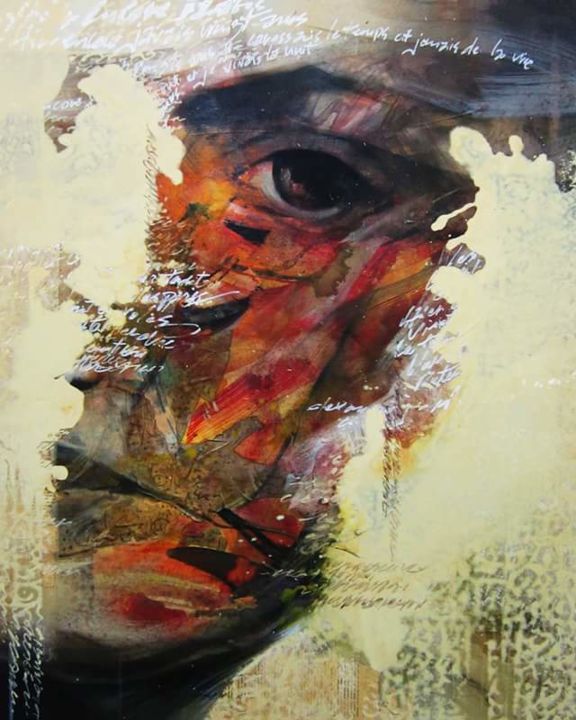 Peinture intitulée "émotion" par Abderezzak Hafiane, Œuvre d'art originale