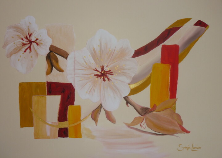 Malerei mit dem Titel "Wohnzimmer 4 / 11 B…" von Karin Sternberg, Original-Kunstwerk, Acryl