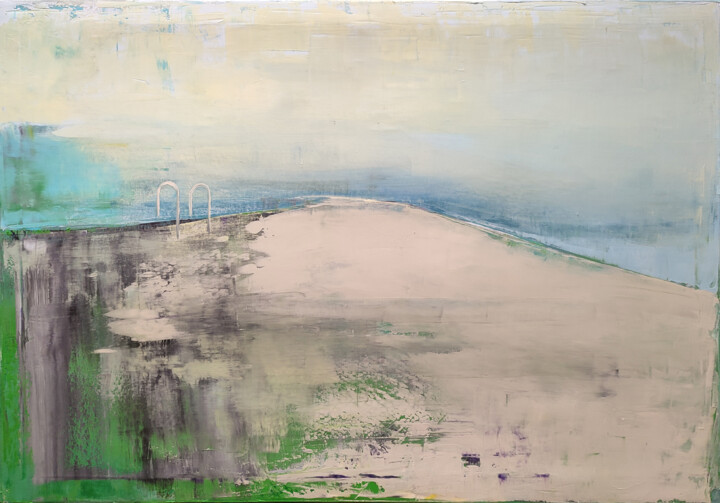 Картина под названием "Landscape 23'" - Kariko Ono, Подлинное произведение искусства, Масло Установлен на Деревянная рама дл…