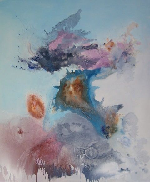 Pintura titulada "El Vuelo" por Karina Bezchinsky, Obra de arte original, Oleo