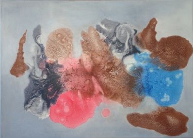 Pintura titulada "Manchas" por Karina Bezchinsky, Obra de arte original, Oleo