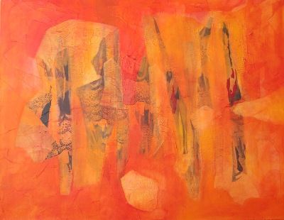 Pittura intitolato "Piedras" da Karina Bezchinsky, Opera d'arte originale, Olio
