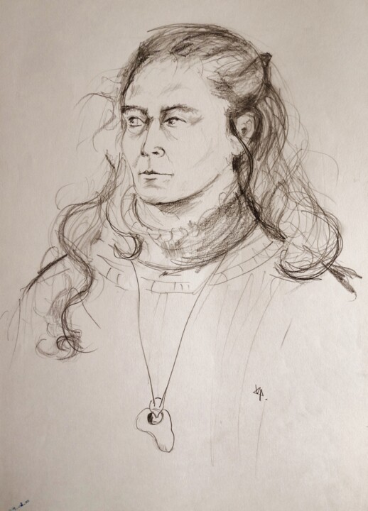 Women In Winter Cloth Drawing By Karina Plachetka Artmajeur