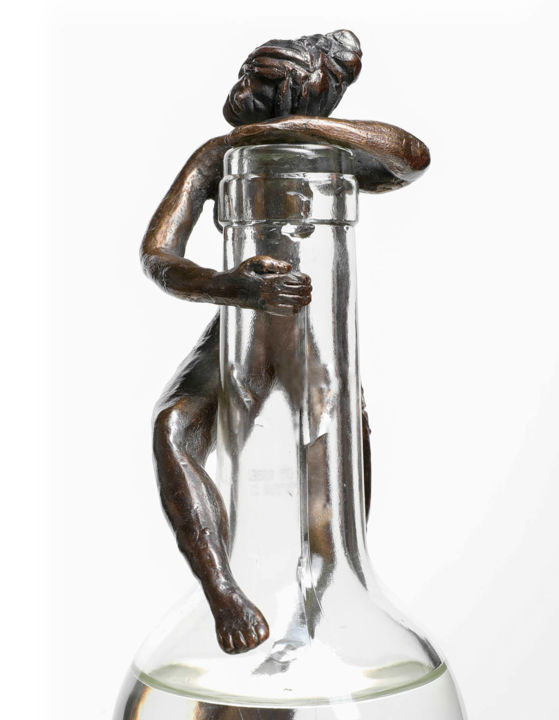 Sculpture intitulée "Syrah" par Juka, Œuvre d'art originale, Bronze