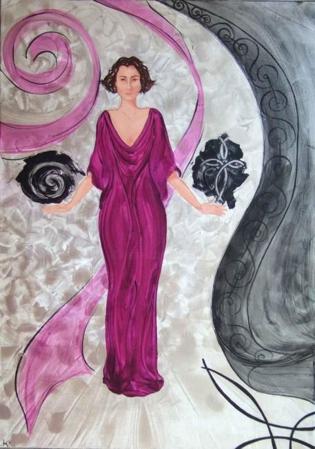 Pittura intitolato "La Juste" da Karine Cathala (KA), Opera d'arte originale, Acrilico
