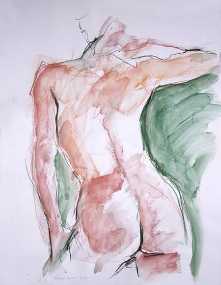 Peinture intitulée "Croquis 21" par Karine Lemoine, Œuvre d'art originale, Huile