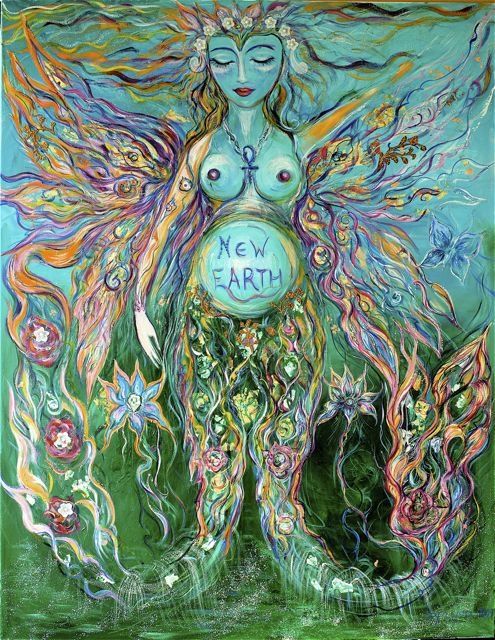Painting titled "New Earth" by Karisma, Original Artwork