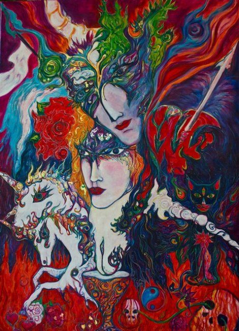 Painting titled "Chaos Philosophorum…" by Karisma, Original Artwork