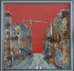 Peinture intitulée "Avenue" par Karl Blanchet, Œuvre d'art originale, Huile