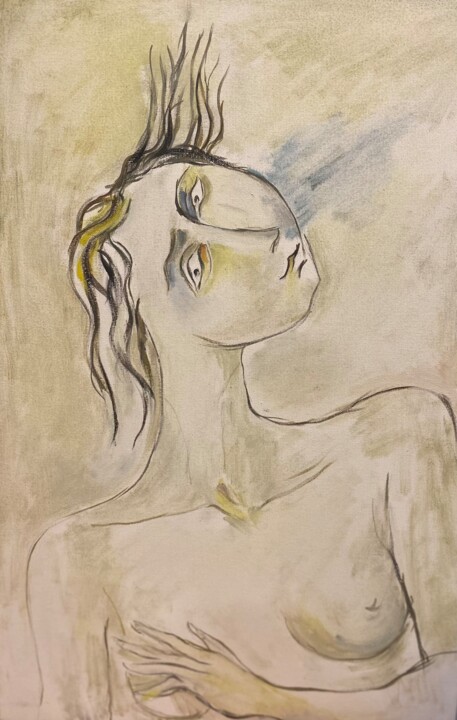 Картина под названием "“Breath”" - Karlen Avetisyan, Подлинное произведение искусства, Масло