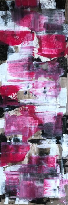 Malerei mit dem Titel "Pink glory" von Karlickova, Original-Kunstwerk, Acryl