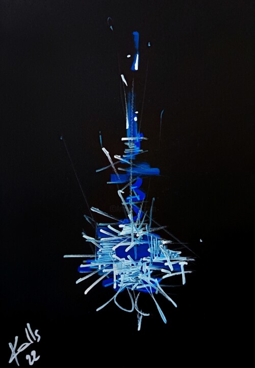 Dessin intitulée "Snelson" par Karls, Œuvre d'art originale, Acrylique