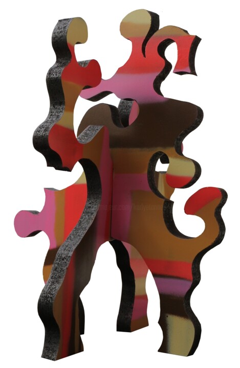 Sculpture intitulée "U3" par Anka Girls, Œuvre d'art originale, Bois
