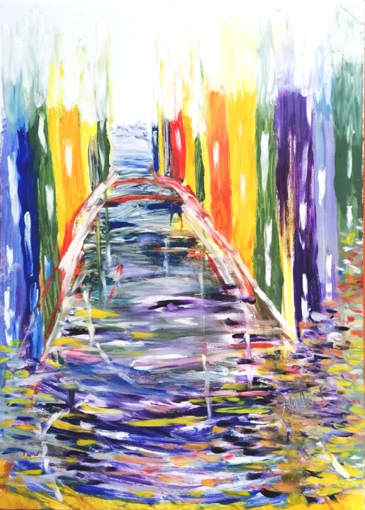 Painting titled "Colors of the world" by Karmel.Art, Original Art, Oil