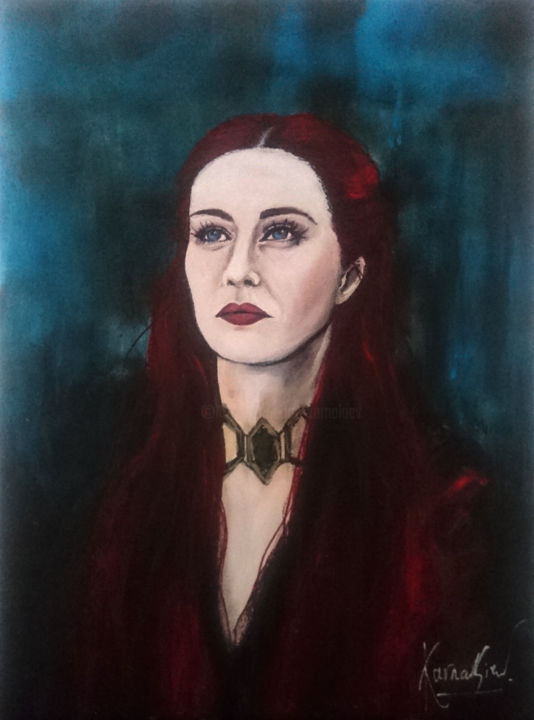 Peinture intitulée "Melisandre" par Karnakiev, Œuvre d'art originale, Acrylique Monté sur Châssis en bois