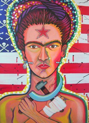 Voir dans une pièce Œuvre d'art: Frida Vs USA