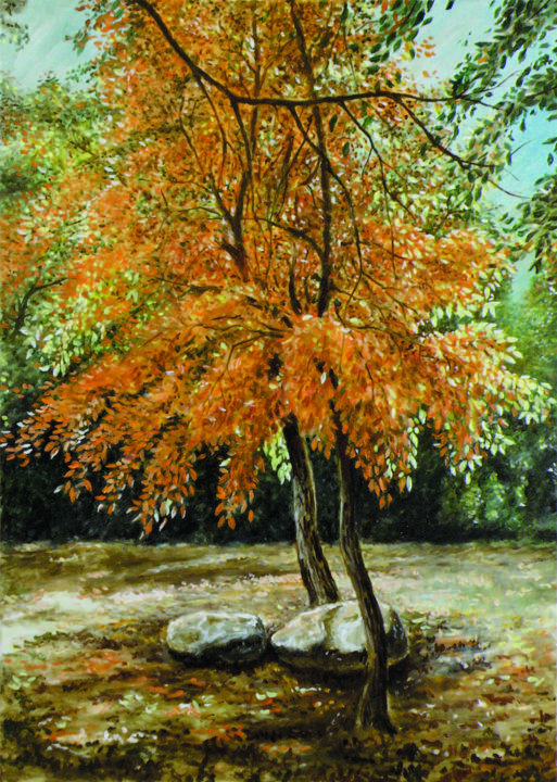 Painting titled "Фед" by Belar, Original Artwork, Oil