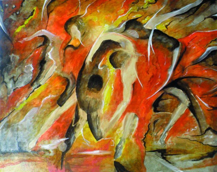 Ζωγραφική με τίτλο "Танго" από Belar, Αυθεντικά έργα τέχνης, Λάδι