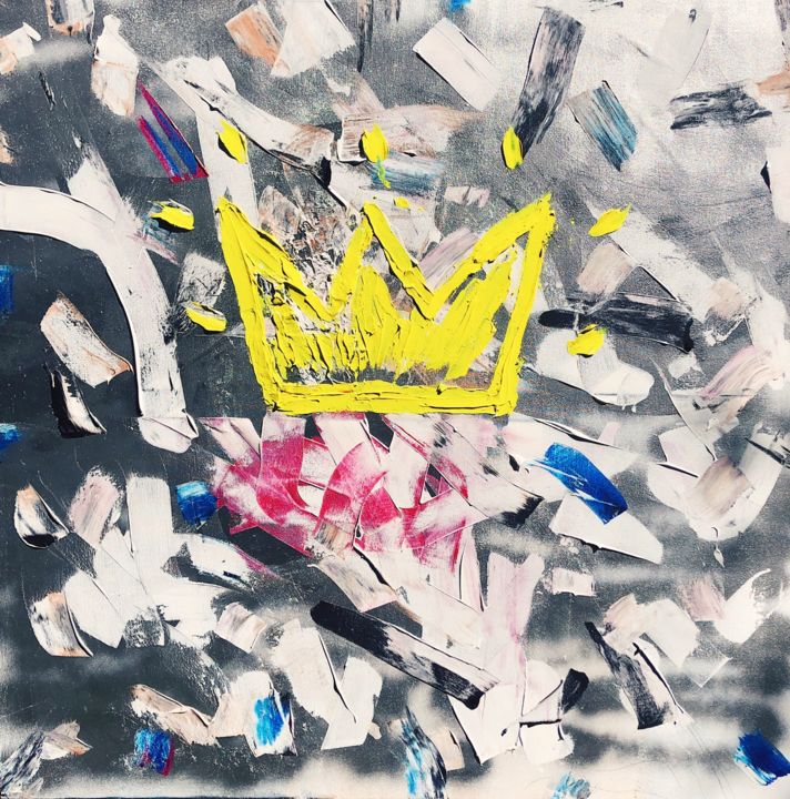 Painting titled "Instaqueen" by Katerina Nowakowska, Original Art, Oil