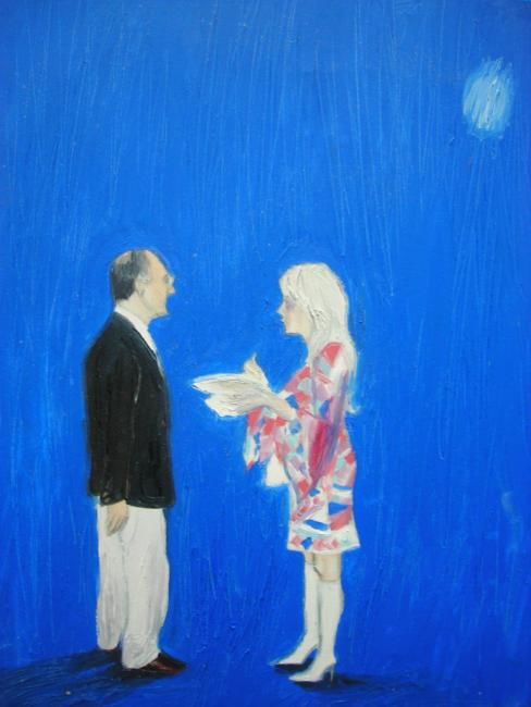 Pittura intitolato "HUMANS 7" da Barbara Karwowska, Opera d'arte originale,