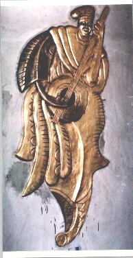 Sculpture titled "Playing guitter" by Kaseem Amed, Original Artwork
