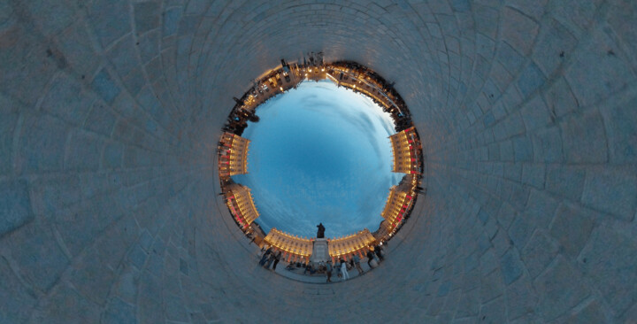 Digitale Kunst mit dem Titel "360° Little Planet…" von Kashyope, Original-Kunstwerk, Fotomontage