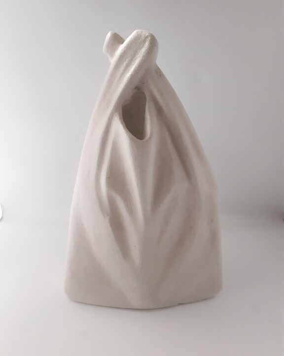 Sculpture intitulée "Mise en abyme 1" par Kassim Baudry, Œuvre d'art originale, Béton cellulaire