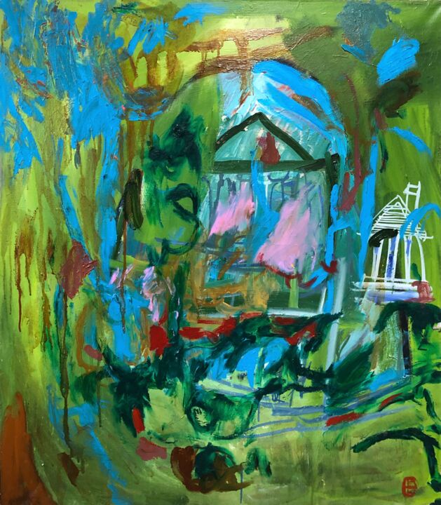 Картина под названием "Dévouement au Paul…" - Катя Коновалова, Подлинное произведение искусства, Масло
