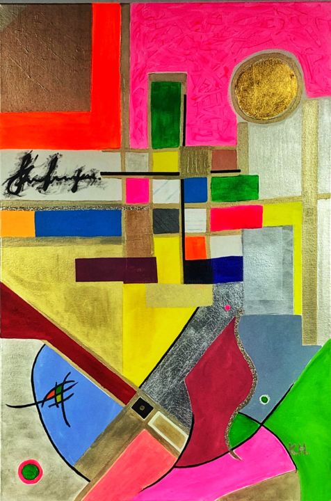 Peinture intitulée "Symphony in colour" par Katarzyna Hołysz, Œuvre d'art originale, Acrylique