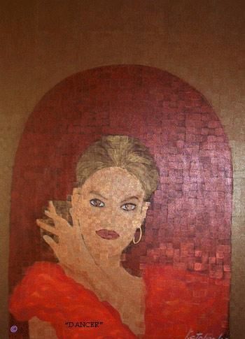 Pintura titulada "DANCER" por ©Katalina, Obra de arte original, Oleo