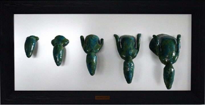 Escultura intitulada "Origin" por Katar(T)Ski, Obras de arte originais, Resina Montado em Plexiglass