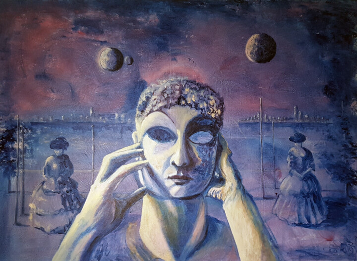 Картина под названием "Governesses of thou…" - Katarzyna M. Rymarz, Подлинное произведение искусства, Масло