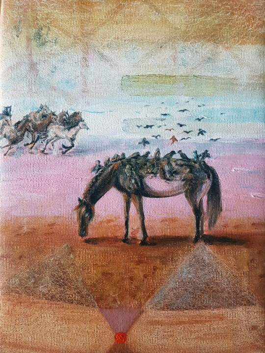 Pittura intitolato "The awakening balla…" da Katarzyna M. Rymarz, Opera d'arte originale, Olio