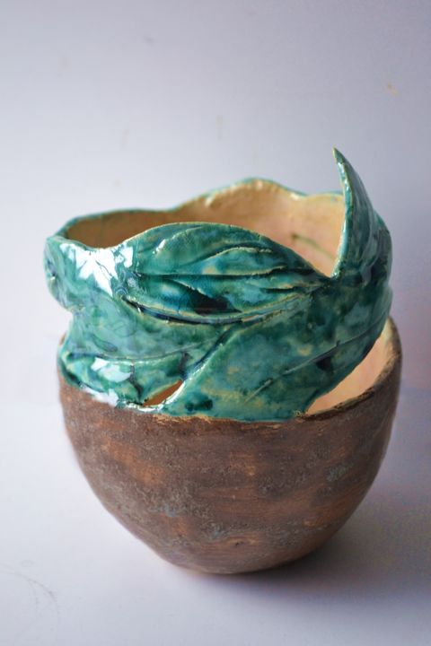 Sculpture titled "Harmony among trees" by Katarzyna Płaskowicz, Original Artwork, Ceramics