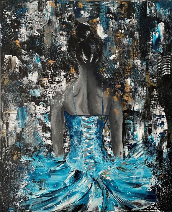 Painting titled "Danseuse classique" by Kate_art, Original Artwork, Acrylic