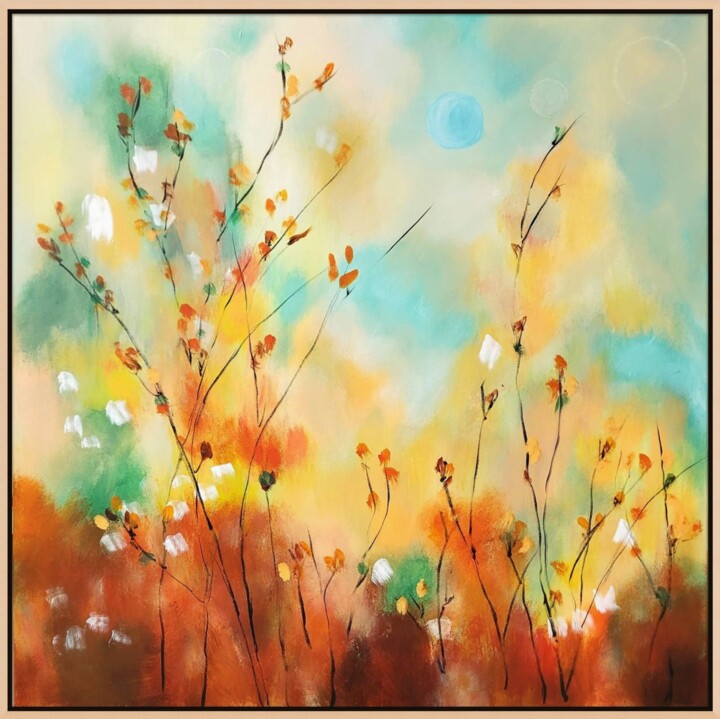 Peinture intitulée "Wildflowers of the…" par Kate Hessling, Œuvre d'art originale, Acrylique Monté sur Châssis en bois