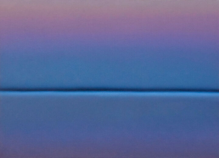 Картина под названием "Тишина над водой" - Катерина Крестова, Подлинное произведение искусства, Масло