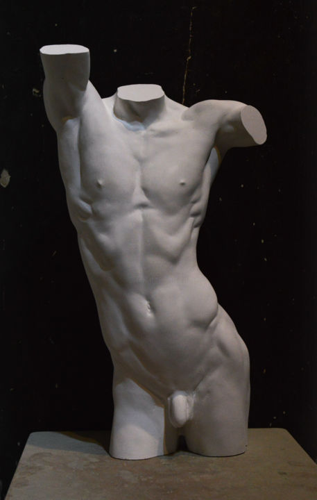 雕塑 标题为“Torso” 由Katerina Pilnikova, 原创艺术品, 石膏
