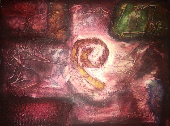 Pintura titulada "Spiral" por Katherine Hechavarría Hechavarría, Obra de arte original, Acrílico