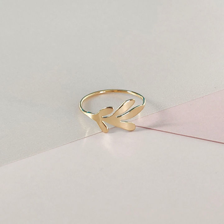 Design titled "Bague feuille" by Kathleen Bellonde, Original Art, Jewelry