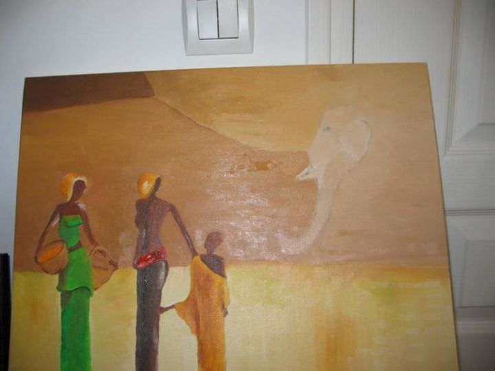 Painting titled "Mirage" by Poppy, Original Artwork