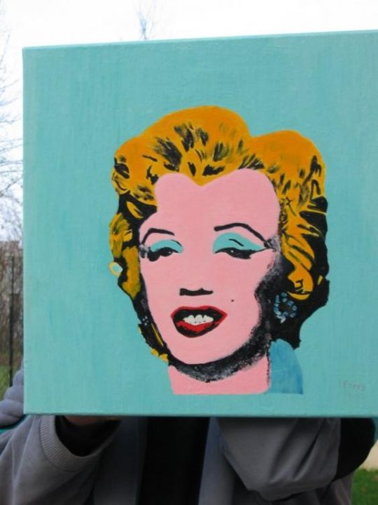 Painting titled "Marylin" by Poppy, Original Artwork