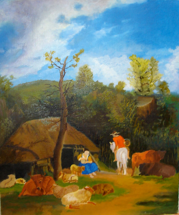 Malerei mit dem Titel "Van de Velde" von Katia De Carvalho, Original-Kunstwerk, Öl