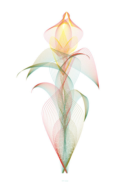 Digital Arts titled "Pretty Plant" by Katia Iosca, Original Artwork, 2D Digital Work