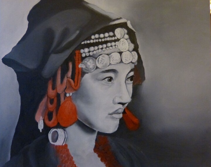 Картина под названием "Ying" - Katia Slessareff, Подлинное произведение искусства, Масло