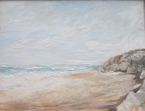 Painting titled "atlantic coast  med…" by Katie O'Looney, Original Artwork