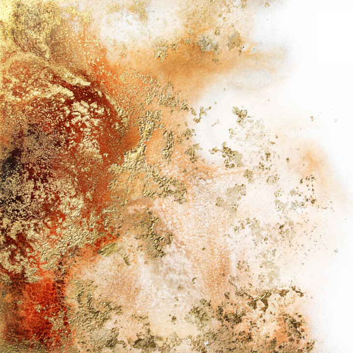 Картина под названием "SUNRISE °2" - Katja Lumpe, Подлинное произведение искусства, Акрил Установлен на Деревянная рама для…